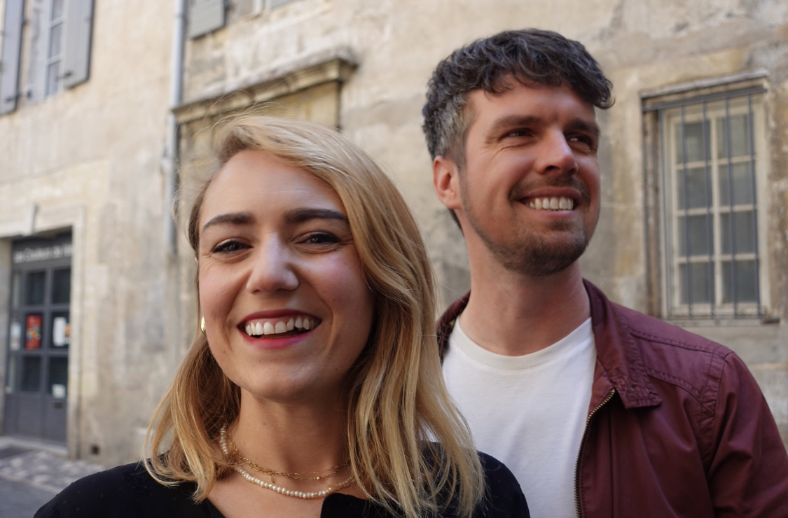 Francesca e Maël, creatori di Francese quotidiano